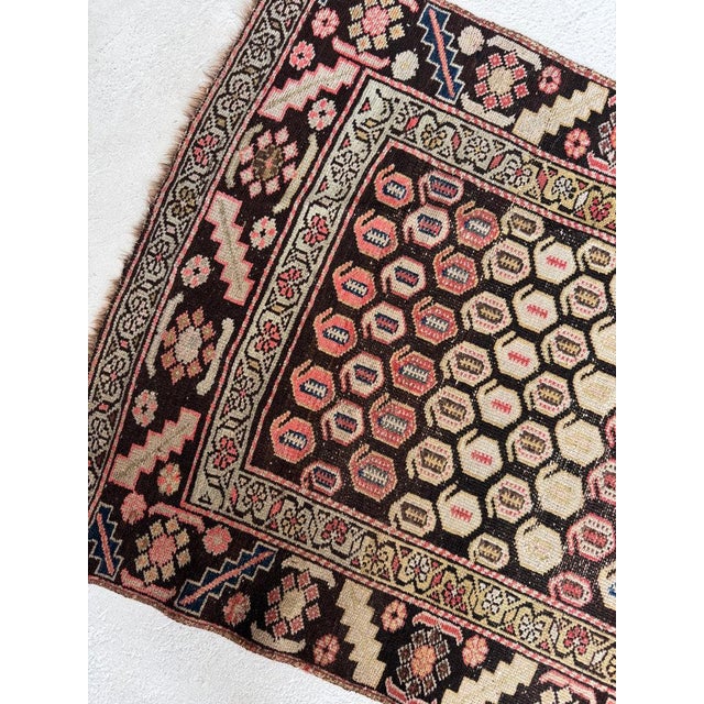 Pink Antique Runner with Artistic Paisley Motifs Rug 3 x 10.8 For Sale - Image 8 of 10