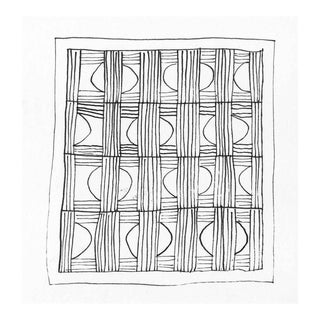 1980s Ron Yrabedra Pattern Drawing For Sale