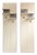 Italian Modern Wall-Mounted Coat Racks in White Wood and Metal, 1970s, Set of 2 For Sale