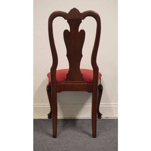 American Drew Solid Cherry Traditional Queen Anne Style Splat Back Dining Side Chair For Sale In Kansas City - Image 6 of 10