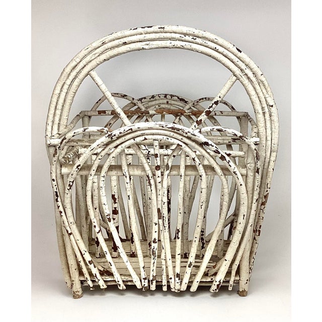 A wonderful piece of rustic Adirondack charm, handcrafted with natural twig construction and finished in its original...