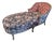 1940s Vintage French Chaise With New Upholstery For Sale