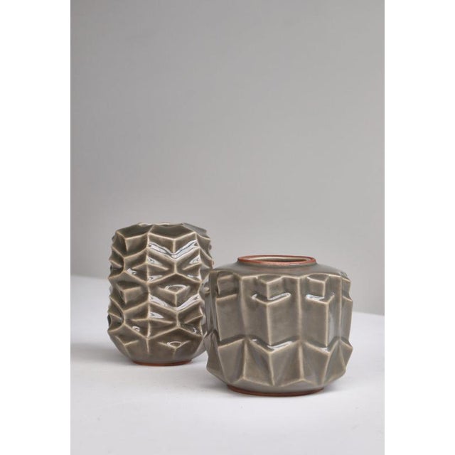 Stoneware Vases by Melike Ababyianik for Royal Copenhagen, Denmark, 1960s, Set of 2 For Sale - Image 9 of 17