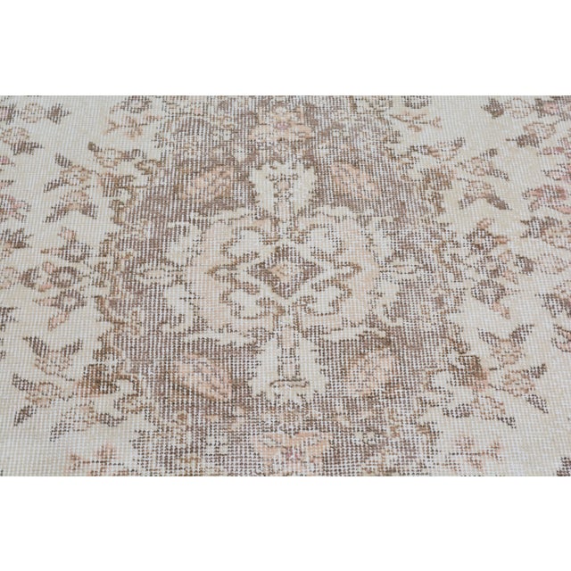 Turkish Vintage Turkish Anatolian Hand Knotted Wool Rug, 4X6'8 For Sale - Image 3 of 4