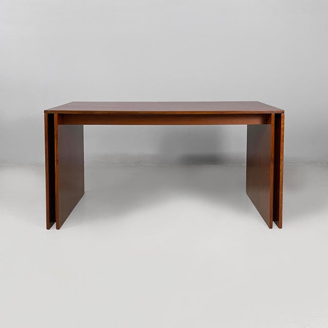 Poggi Vintage Italian Extendable Wooden Dining Table from Poggi, 1970s For Sale - Image 4 of 16