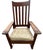 1900 - 1909 Antique Stickley Brothers Grand Rapids Mission Oak Rocking Chair With New Leather Upholstery - Circa 1900 For Sale - Image 5 of 7