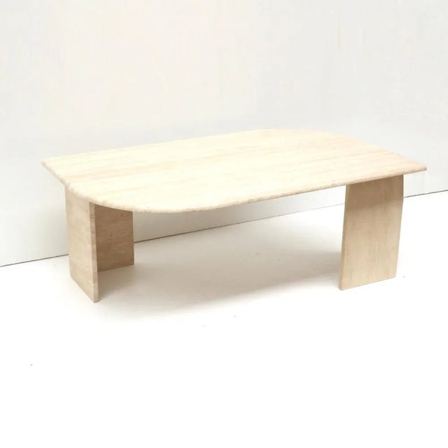Stone Vintage Italian Travertine Coffee Table, 1970s For Sale - Image 7 of 7