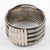 1970s Space Age Machine Age Massive Silvered Metal Bracelet Bangle For Sale - Image 5 of 7
