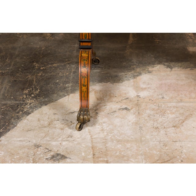 English 19th Century Satinwood Table with Tilt Top Writing Area and Checkerboard For Sale - Image 4 of 12