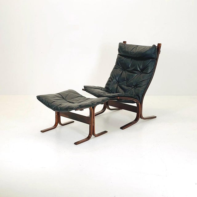 Mid-Century Lounge Chair Siesta and Its Ottoman by Ingmar Relling, Westnofa Furniture, Norway 1960s For Sale - Image 11 of 11