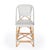 Coastal Solstice 25 in. Seat Height Rattan Counter Stool with Back and Footrest For Sale - Image 3 of 8