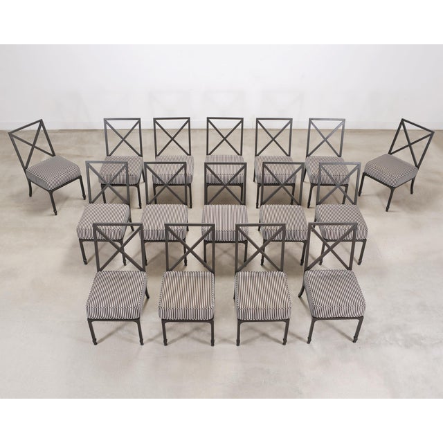 Neoclassical Set of 16 McKinnon and Harris Beaufort Garden Dining Chairs For Sale - Image 3 of 18