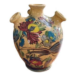 Early 19th Century Hand-Painted Persian Vase For Sale