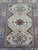 Beige Persian Style Kazak Wool Rug With Blue Border, 4'2" X 5'10" For Sale - Image 6 of 14