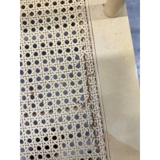 1970s Henredon Chinoiserie Caned Dining Chairs – Set of 4 – Hollywood Regency Project For Sale - Image 9 of 13