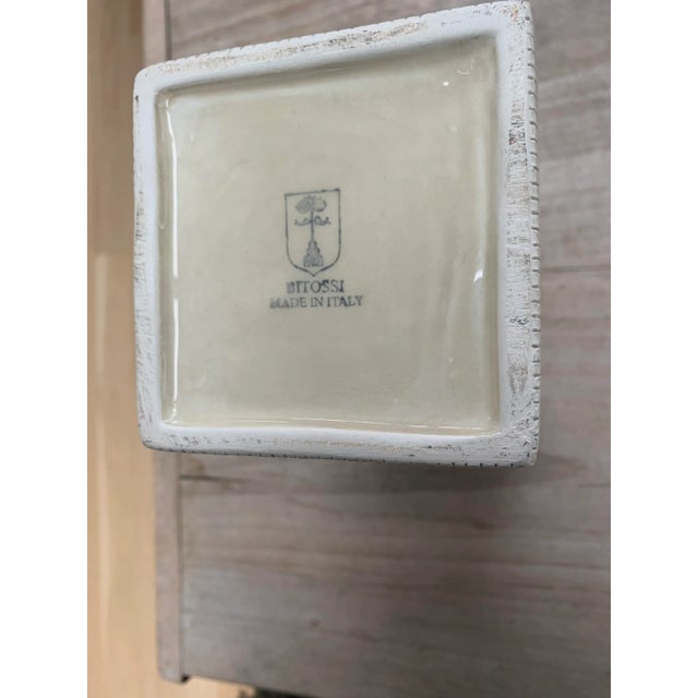 1970s White Ceramic Vases - Set of 3 For Sale - Image 9 of 9