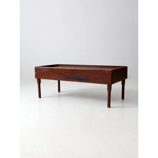 Antique Primitive Coffee Table For Sale - Image 9 of 12