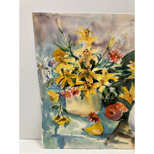 This original watercolor if by Christine Pitman( 1919- 2025) estate stamped. She was a member of the Rockport Art...