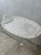 Coastal Large Vintage Basket Weave Ceramic Platter For Sale - Image 3 of 7