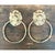 Victorian Vintage Lion Head Wall Mounted Towel Holders For Sale - Image 3 of 12