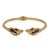 This is a classic flex cuff bracelet, it is crafted from 14k yellow gold featuring a 4.5mm thick hallow tube bangle hinged...
