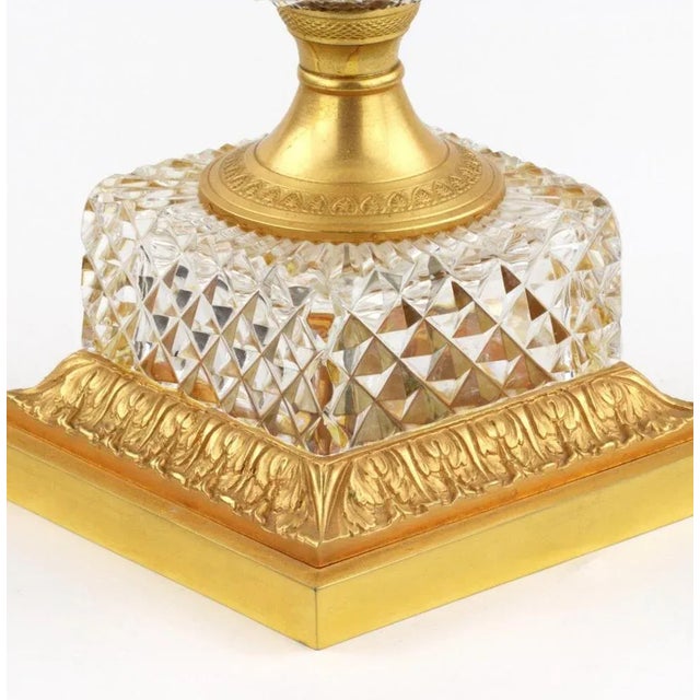 Napoleon III Crystal Vase, France, 19th Century For Sale - Image 4 of 7