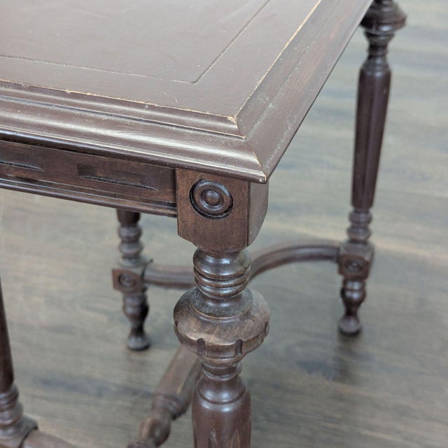 Wood Hannah's Furniture Company Vintage Side Table For Sale - Image 7 of 8