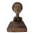Vintage Woman Bust on Wood Mount For Sale