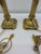 Gold Pair of Vintage Brass Neoclassical Fluted Column Table Lamps For Sale - Image 8 of 10