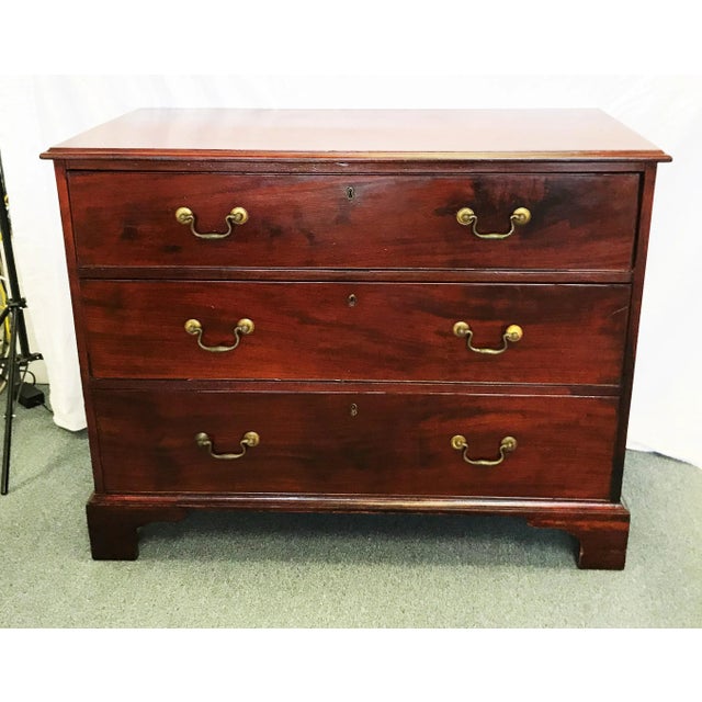 Wow! This is such a rare antique find in such good condition! The 18th century bachelors chest of drawers is very well...