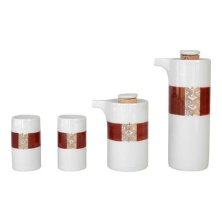 1950s Masahiro Mori Hakusan Cruet Condiment Set - 4 Pieces For Sale