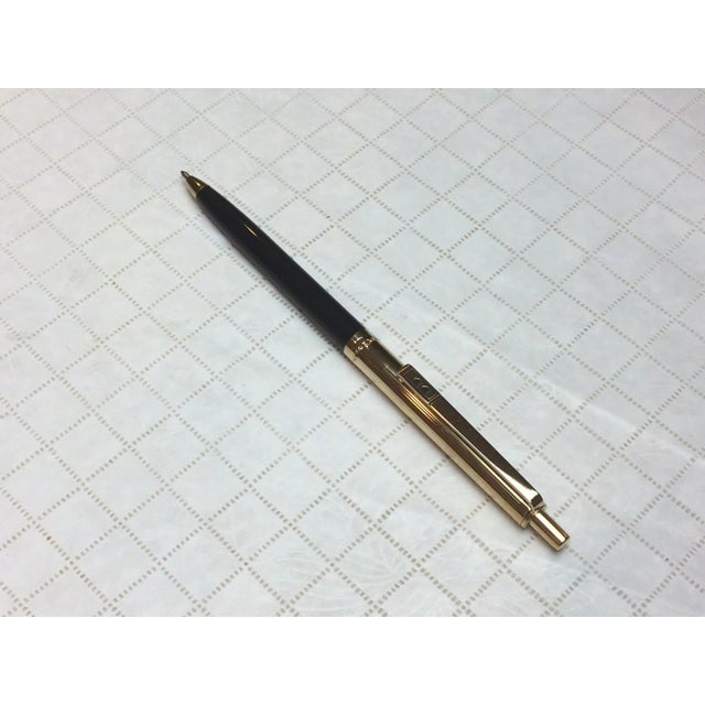 Vintage "Paper Mate" Black and Goldtone Pen For Sale - Image 13 of 13