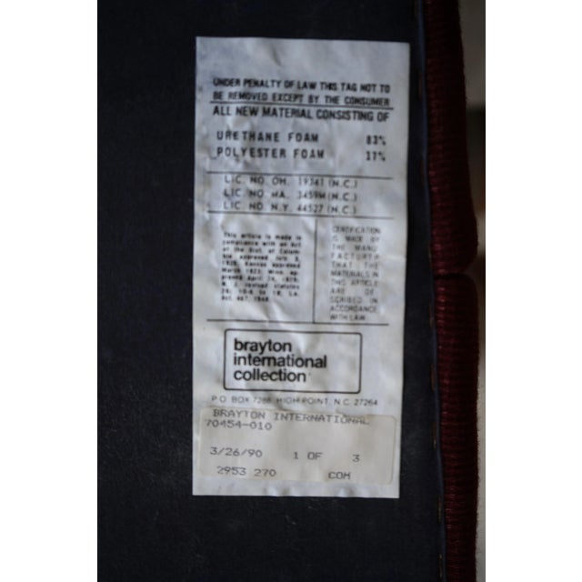 Brayton International Brick Red Club Chair For Sale - Image 12 of 13