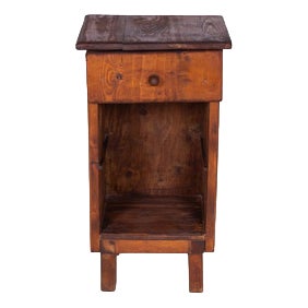 Vintage Wood Nightstand For Sale