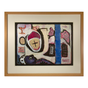 Glen Chesnut Tweet C. 1990 Painting