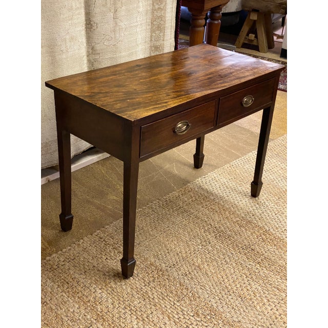 Circa 1820 English 2 Drawer Table For Sale - Image 12 of 13