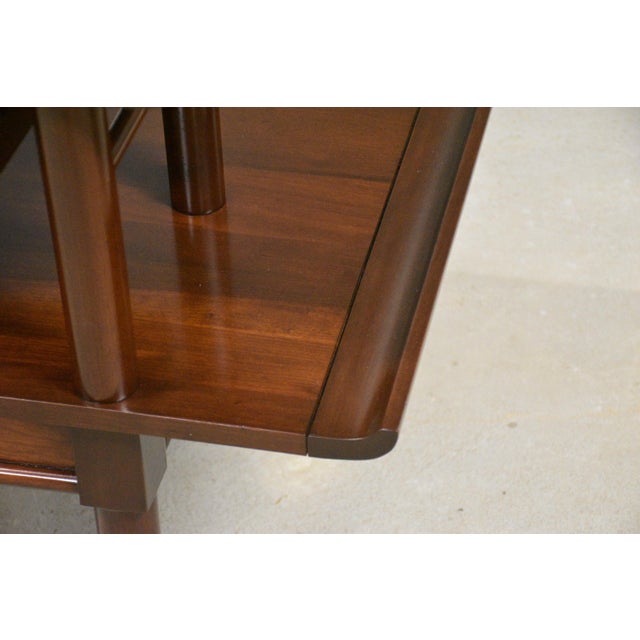 1960s Solid Cherry Willett Furniture Tv Console Credenza For Sale - Image 11 of 14