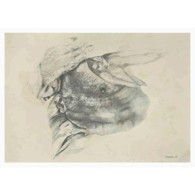 Modern Renzo Vespignani, The Hand, Phototype Print, 1960s For Sale - Image 3 of 3