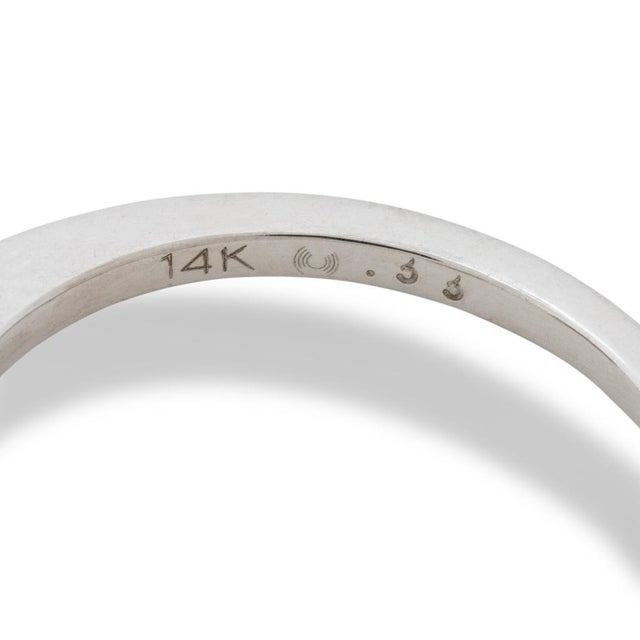 Gold 14k White & Yellow Gold Diamond Ring For Sale - Image 8 of 8