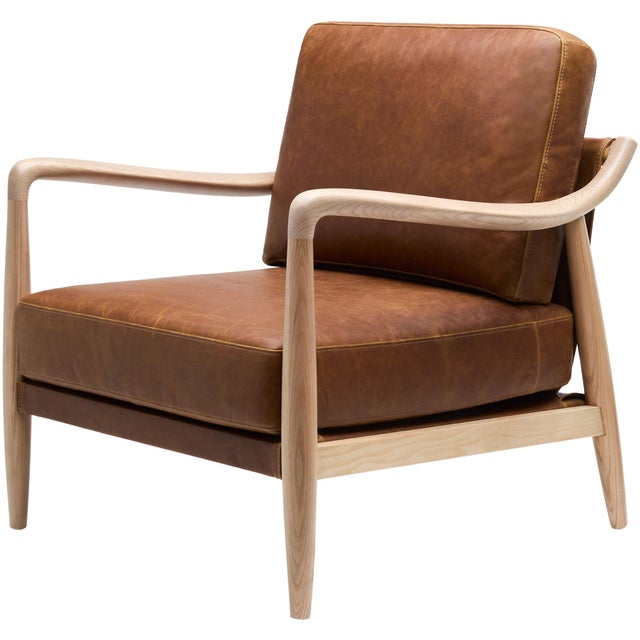 Becki Owens x SURYA Gaviota Accent Chair Brown For Sale - Image 9 of 9