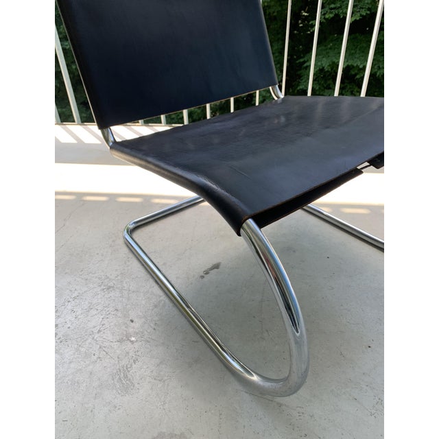Black MR30 Armchair by Ludwig Mies Van Der Rohe for Knoll, 1970s For Sale - Image 8 of 18