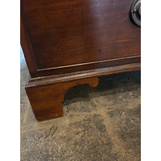 Chestnut Antique English Georgian Chest of Drawers With Pull Out Tray. For Sale - Image 8 of 8