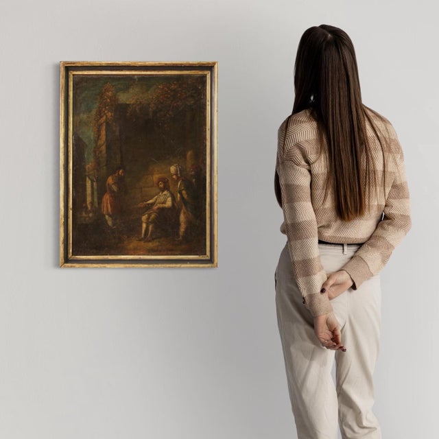 Italian Artist, The Parable of the Unfaithful Farmer, 17th Century, Oil on Canvas For Sale - Image 4 of 16