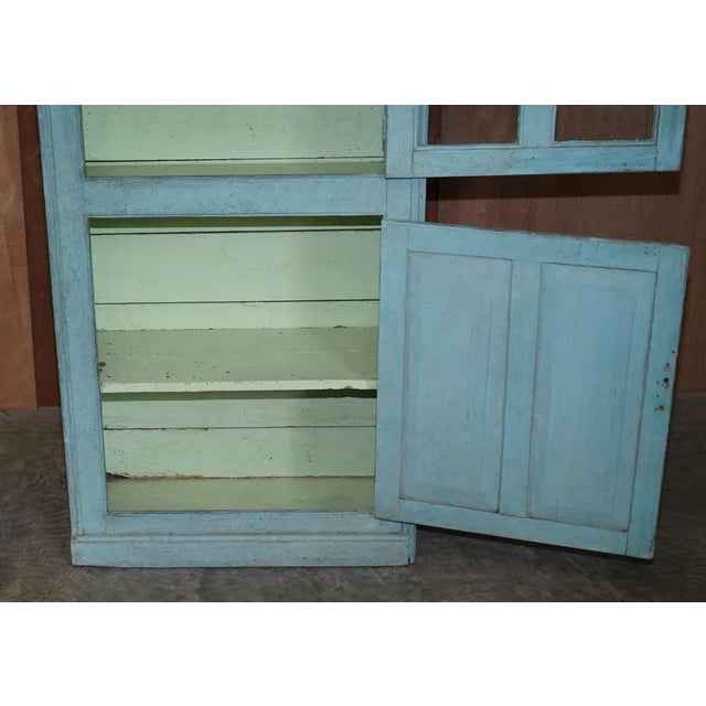 Hand Painted Pine Kitchen Pot Cupboard, 1860s For Sale - Image 15 of 18