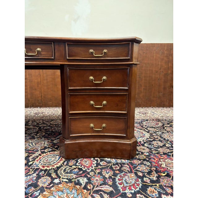 English Chesterfield Desk in Teak For Sale - Image 11 of 18