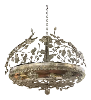 1930‘s French Silver Plated Light Fixture