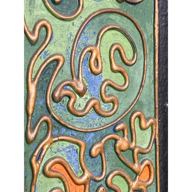 Monumental Chinoiserie Three-Panel Triptych Screen, Lake Geneva, Wisconsin, C. 1900–1920” For Sale In Chicago - Image 6 of 12