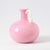 Hand-made pink opaline glass vase or jug. Made in Italy in 1950/60s.