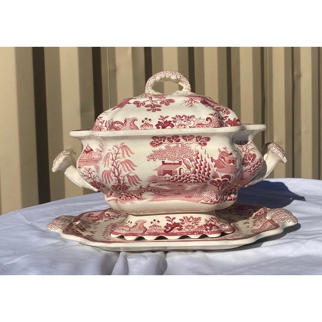 Antique Soup Tureen & Underplate 2 Pieces Chairish