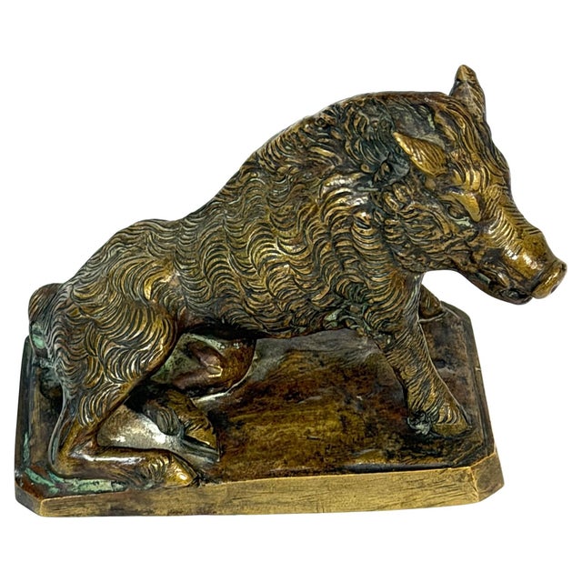 Italian Grand Tour Bronze “Porcellino” Boar After Pietro Tacca, Florence, Late 19th Century A finely cast Italian Grand...